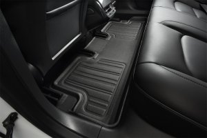 Tesla Model Y Floor Mats - Front Row; 2nd Row; 3rd Row - 3D MAXpider - Elitect - Black - `21-`22 Tesla Model Y Floor Mats - Front Row; 2nd Row; 3rd Row - 3D MAXpider - Elitect - Black - `21-`22
